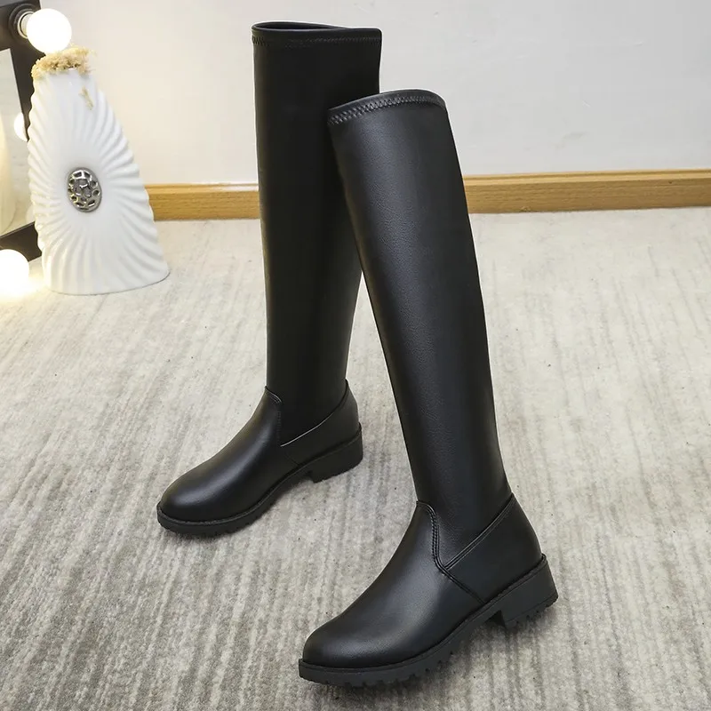 Женские готические ботинки на платформе, черные ботинки на квадратном каблуке, без застежки, зимний сезон
Женские готические ботинки на платформе, черные ботинки на квадратном каблуке, без застежки, зимний сезон