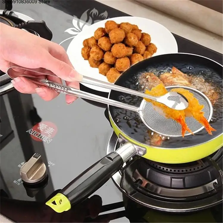 Multi-functional Filter Spoon With Clip Food Kitchen Oil-Frying BBQ Filter stainless steel clamp strainer set Kitchen tools
Multi-functional Filter Spoon With Clip Food Kitchen Oil-Frying BBQ Filter stainless steel clamp strainer set Kitchen tools