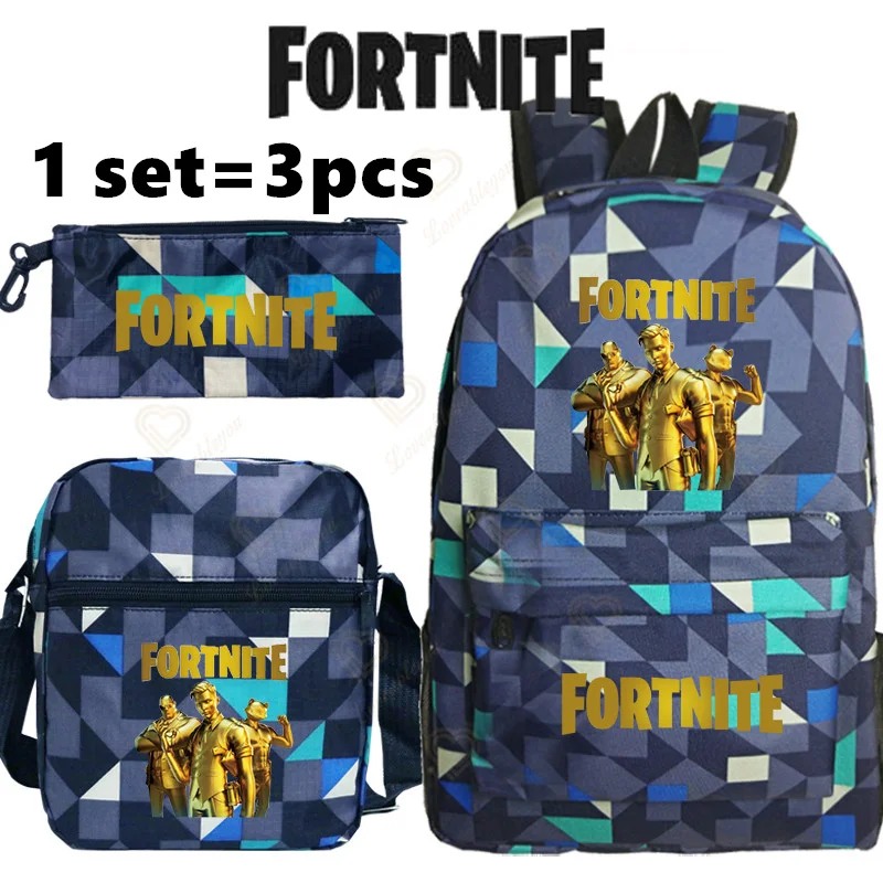 Fortnite Backpack 3pcs Set Kids School Bags Cartoon Print Book Bag Large Capacity Multiple Pockets Unisex Travel Business Bag
Fortnite Backpack 3pcs Set Kids School Bags Cartoon Print Book Bag Large Capacity Multiple Pockets Unisex Travel Business Bag