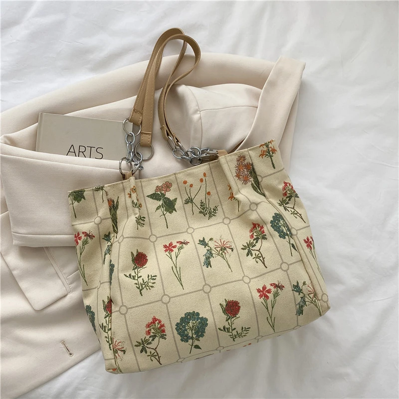 Printed canvas high-quality large bag women's 2022 summer new large-capacity handbag Western style fashion shoulder bag tote bag
Printed canvas high-quality large bag women's 2022 summer new large-capacity handbag Western style fashion shoulder bag tote bag
