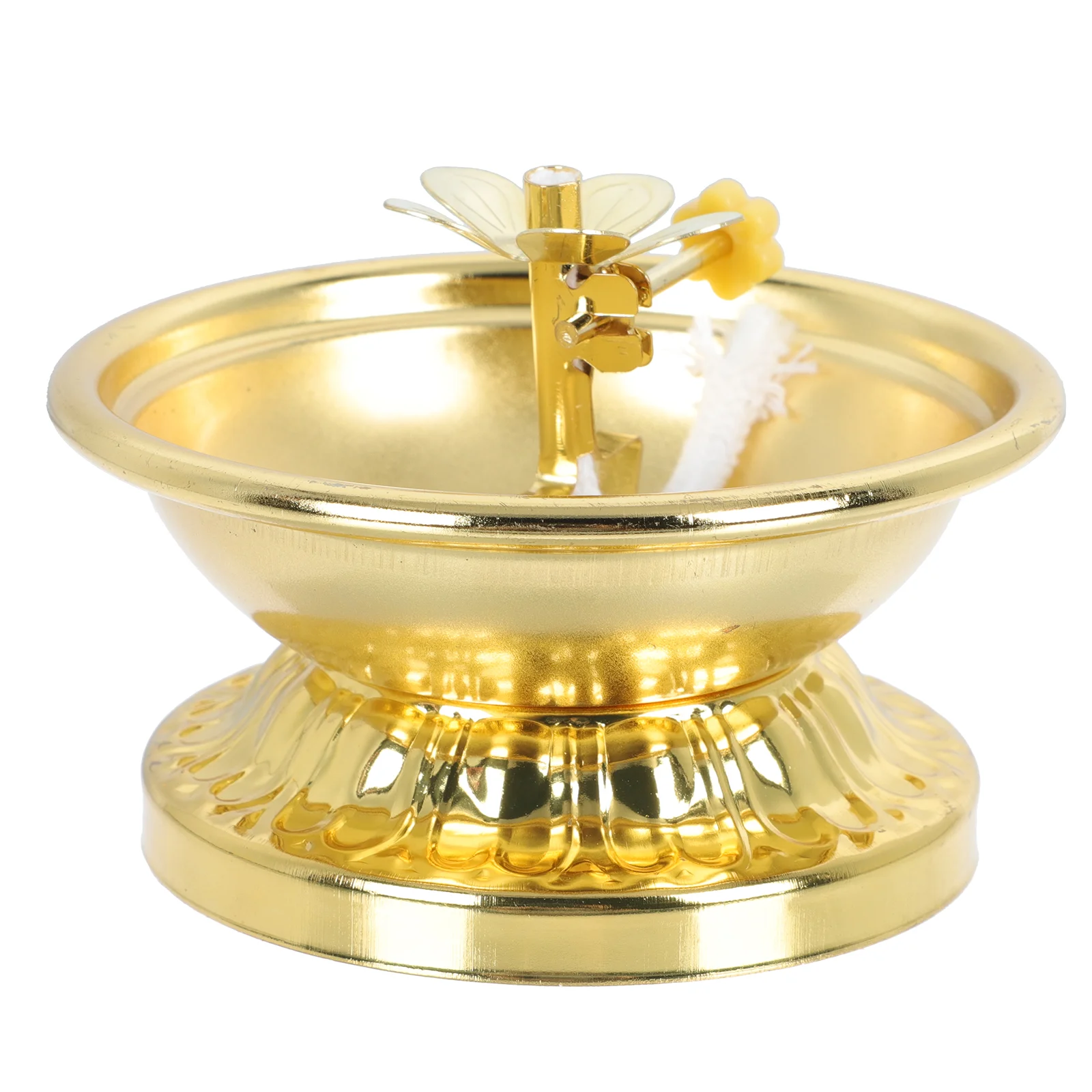 Ghee Lamp Holder Golden Butter Lamp Holder Religious Tea Light Holder Stand Tibetan Oil Lamp Altar Supplies for Temples
Ghee Lamp Holder Golden Butter Lamp Holder Religious Tea Light Holder Stand Tibetan Oil Lamp Altar Supplies for Temples