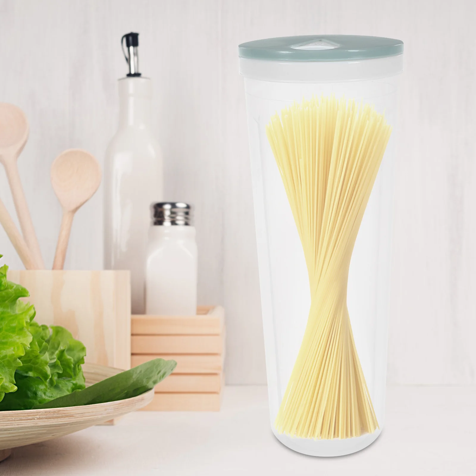 Multifunctional Airtight Kitchen Spaghetti Noodle Holder Dry Noddle Holder Pasta Storage Container
Multifunctional Airtight Kitchen Spaghetti Noodle Holder Dry Noddle Holder Pasta Storage Container
