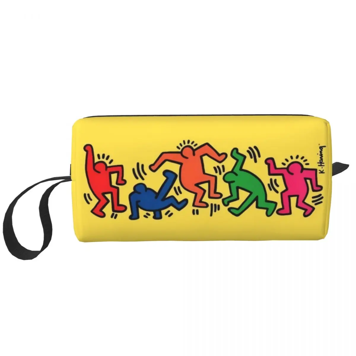 Желтая косметичка с абстрактным рисунком для танцев Haring, женская модная косметичка большой вместимости, женская косметичка
Желтая косметичка с абстрактным рисунком для танцев Haring, женская модная косметичка большой вместимости, женская косметичка