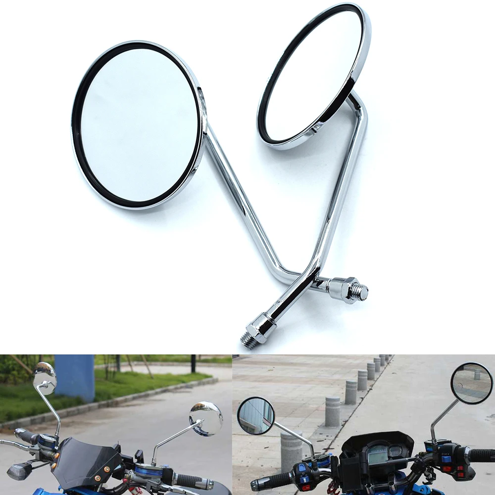 Universal Motorcycle Back Side Mirrors 10mm Motorbike Rear View Mirror for kawasaki suzuki honda yamaha KTM Ducati BMW Triumph
Universal Motorcycle Back Side Mirrors 10mm Motorbike Rear View Mirror for kawasaki suzuki honda yamaha KTM Ducati BMW Triumph