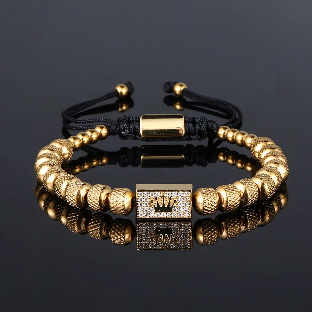 Luxury Royal Crown Beads Braided Bracelet Men Women Bangle Festival Holiday Gift Decor Accessories
Luxury Royal Crown Beads Braided Bracelet Men Women Bangle Festival Holiday Gift Decor Accessories