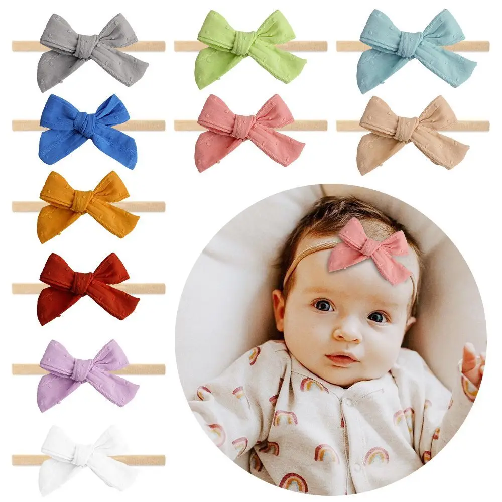 30pc/lot New 4inch Solid Cotton Bow Headband Newborn Baby Dot Hair Bow Nylon Headband Chidlren Girls Nylon Headbands Headwear
30pc/lot New 4inch Solid Cotton Bow Headband Newborn Baby Dot Hair Bow Nylon Headband Chidlren Girls Nylon Headbands Headwear