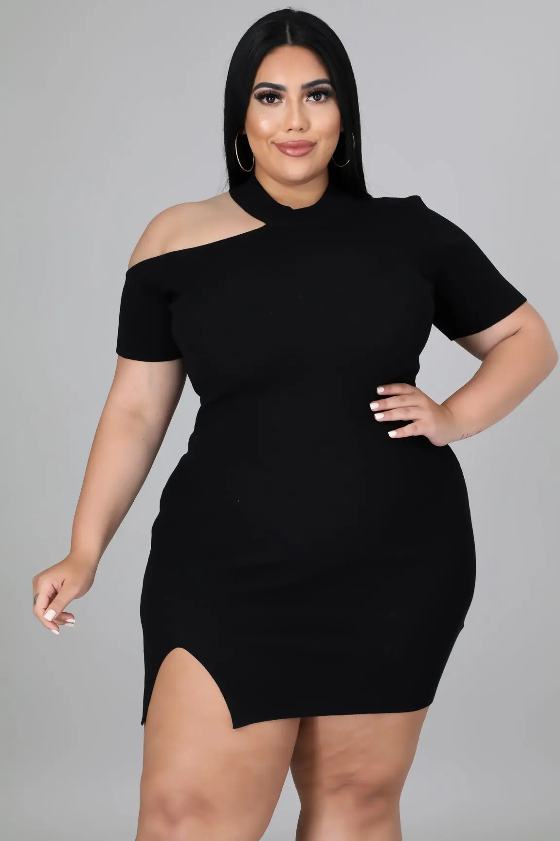 Plus Size Women 4XL 5XL 2022 Summer Casual Fashion Solid Color Knit Dress Side Opening Off Shoulder Dress
Plus Size Women 4XL 5XL 2022 Summer Casual Fashion Solid Color Knit Dress Side Opening Off Shoulder Dress