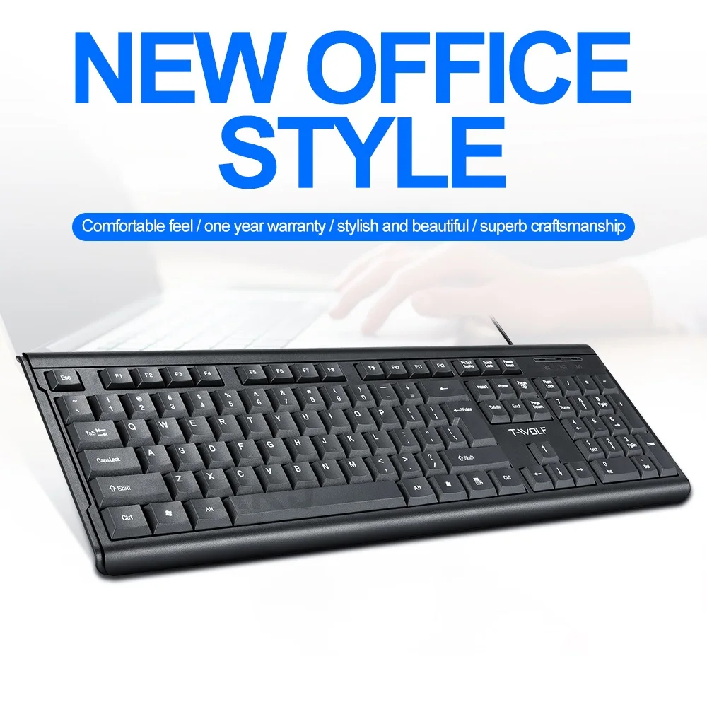 T15 Waterproof Wired Keyboard USB 104 Keys Mini Multimedia Keyboard for PC Laptop Home Office
T15 Waterproof Wired Keyboard USB 104 Keys Mini Multimedia Keyboard for PC Laptop Home Office
