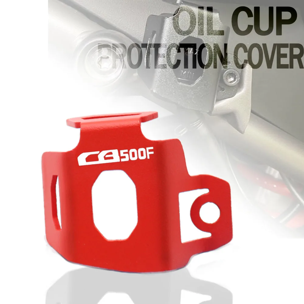 For Honda CB500F CB 500F 2019 2020 2021 CNC aluminum Motorcycle Accessories Rear Brake Fluid Reservoir Guard Cover Protector
For Honda CB500F CB 500F 2019 2020 2021 CNC aluminum Motorcycle Accessories Rear Brake Fluid Reservoir Guard Cover Protector
