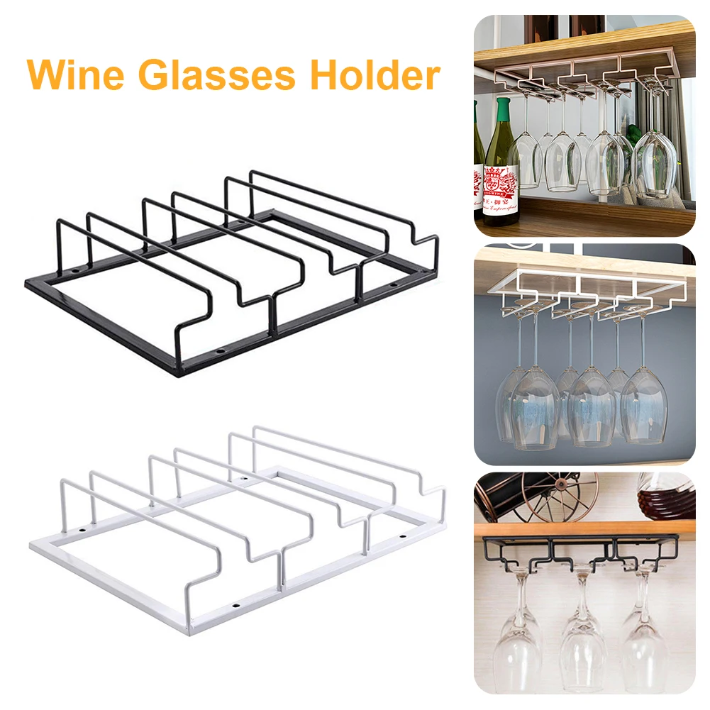 New Wine Glasses Holder Bartender Stemware Hanging Rack Under Cabinet Organizer Glass Goblet Iron Bar Tool Bottle Display Bar
New Wine Glasses Holder Bartender Stemware Hanging Rack Under Cabinet Organizer Glass Goblet Iron Bar Tool Bottle Display Bar