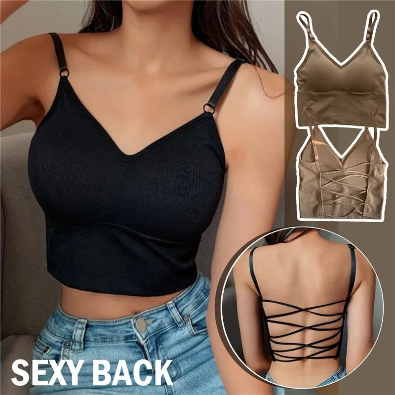 Топ женский бесшовный с открытыми плечами, пикантная майка со встроенным бюстгальтером, цветная рубашка, укороченный топ без рукавов
Топ женский бесшовный с открытыми плечами, пикантная майка со встроенным бюстгальтером, цветная рубашка, укороченный топ без рукавов