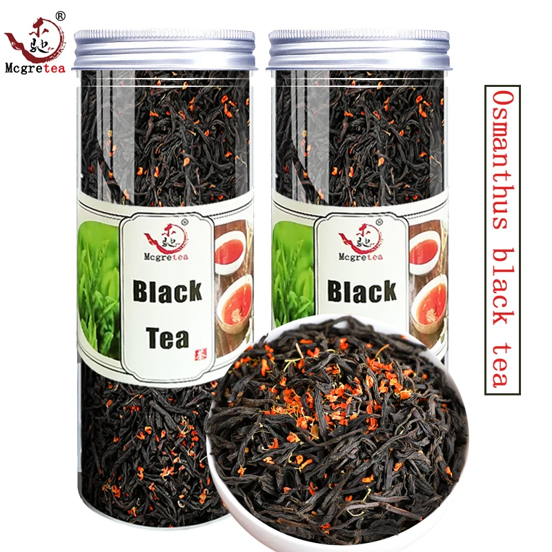 

7a Китайский Wuyi 2022 черный китайский чай Osmanthus Lapsang Souchong с некопченым вкусом Cha 250 г Прямая поставка без чайника