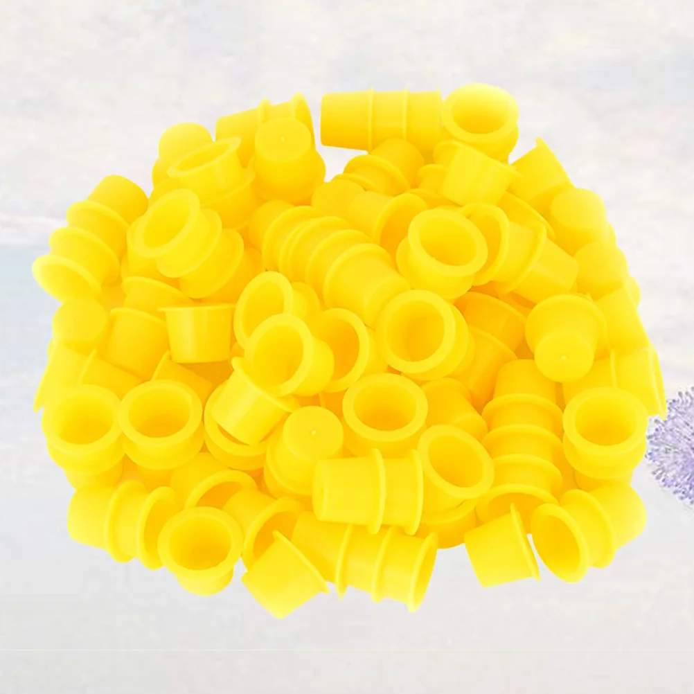 100pcs Ink Caps Disposable Plastic Ink Cups Permanent Eyelash Makeup Eyebrow Tattooing Pigment Container Size M (Yellow)
100pcs Ink Caps Disposable Plastic Ink Cups Permanent Eyelash Makeup Eyebrow Tattooing Pigment Container Size M (Yellow)