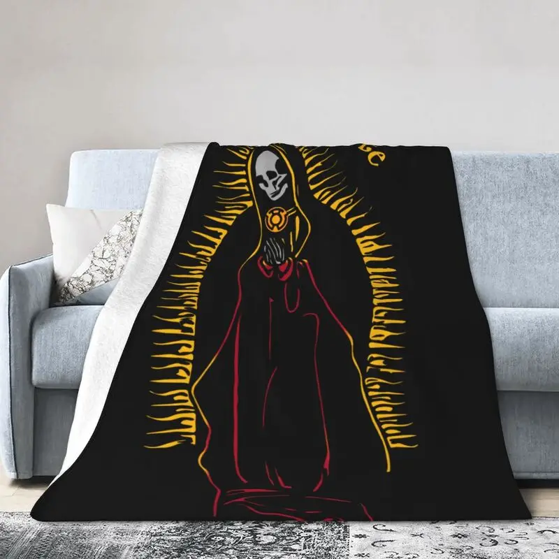 Теплое фланелевое одеяло Санта мертвец покрывало с изображением св.