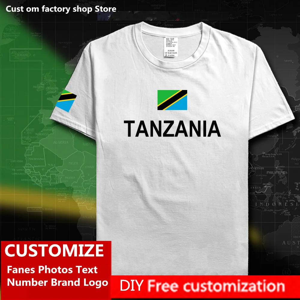 TANZANIA Cotton T shirt Custom Jersey Fans DIY Name Number Brand LOGO High Street Fashion Hip Hop Loose Casual T-shirt
TANZANIA Cotton T shirt Custom Jersey Fans DIY Name Number Brand LOGO High Street Fashion Hip Hop Loose Casual T-shirt