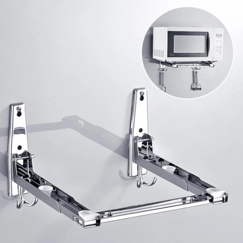 Stainless Steel Microwave Oven Bracket Wall-Mounted Kitchen Rack Telescopic Bracket Oven Rack
Stainless Steel Microwave Oven Bracket Wall-Mounted Kitchen Rack Telescopic Bracket Oven Rack