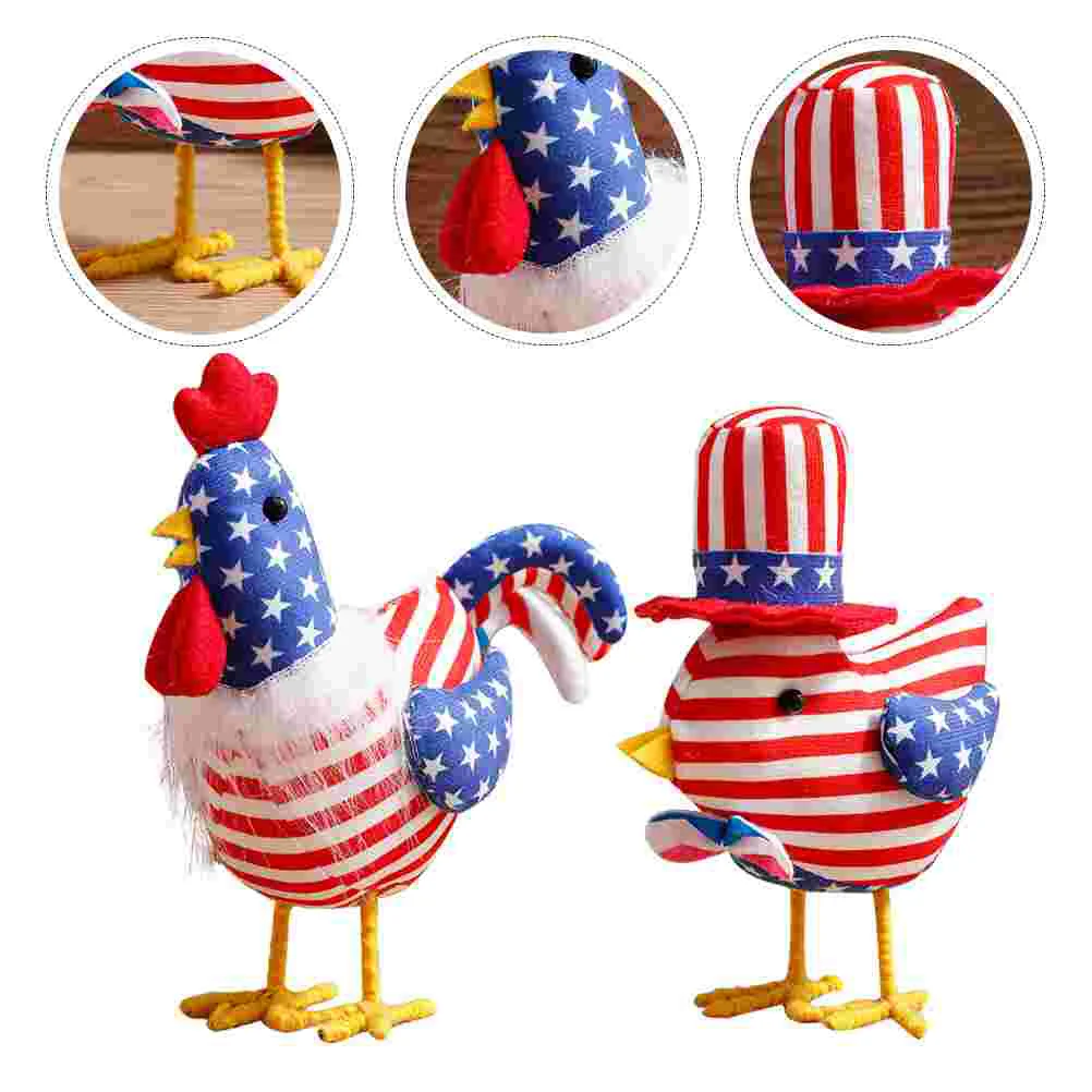 2 Pcs Independence Day Party Decor Favor Turkey Ornaments Decorations Baby Patriotic Gift Cloth Americana
2 Pcs Independence Day Party Decor Favor Turkey Ornaments Decorations Baby Patriotic Gift Cloth Americana