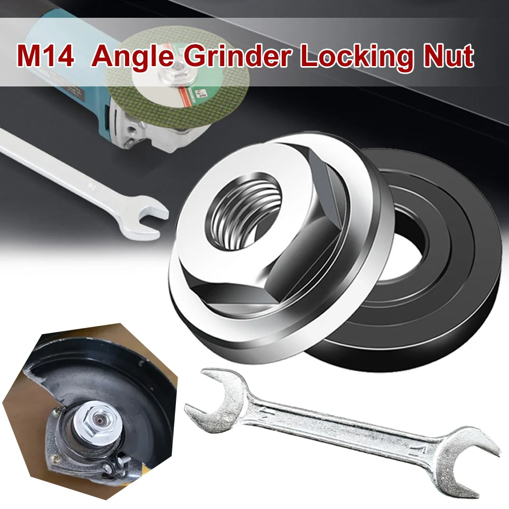 Angle Grinder Locking Nut M14 Thread Quick Clamping Change 100 Type Angle Grinder Lock Nut Inner Outer Flange Nut with Wrench
Angle Grinder Locking Nut M14 Thread Quick Clamping Change 100 Type Angle Grinder Lock Nut Inner Outer Flange Nut with Wrench