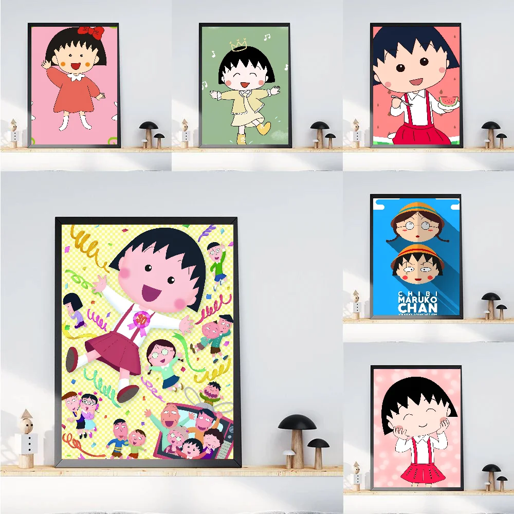 Плакат из аниме C-Chibimaruko Chan бумажная печать для дома спальни входа бара кафе