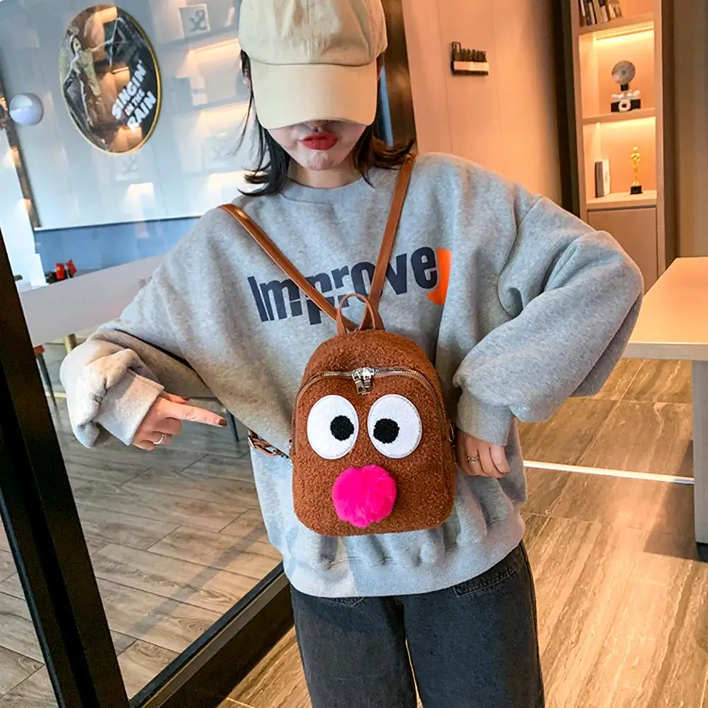 Casual Backpack Fashion Durable Delicate Womenr Plush School Student Shoulder Bag Cartoon Cute Pompom Knapsack Rucksack
Casual Backpack Fashion Durable Delicate Womenr Plush School Student Shoulder Bag Cartoon Cute Pompom Knapsack Rucksack