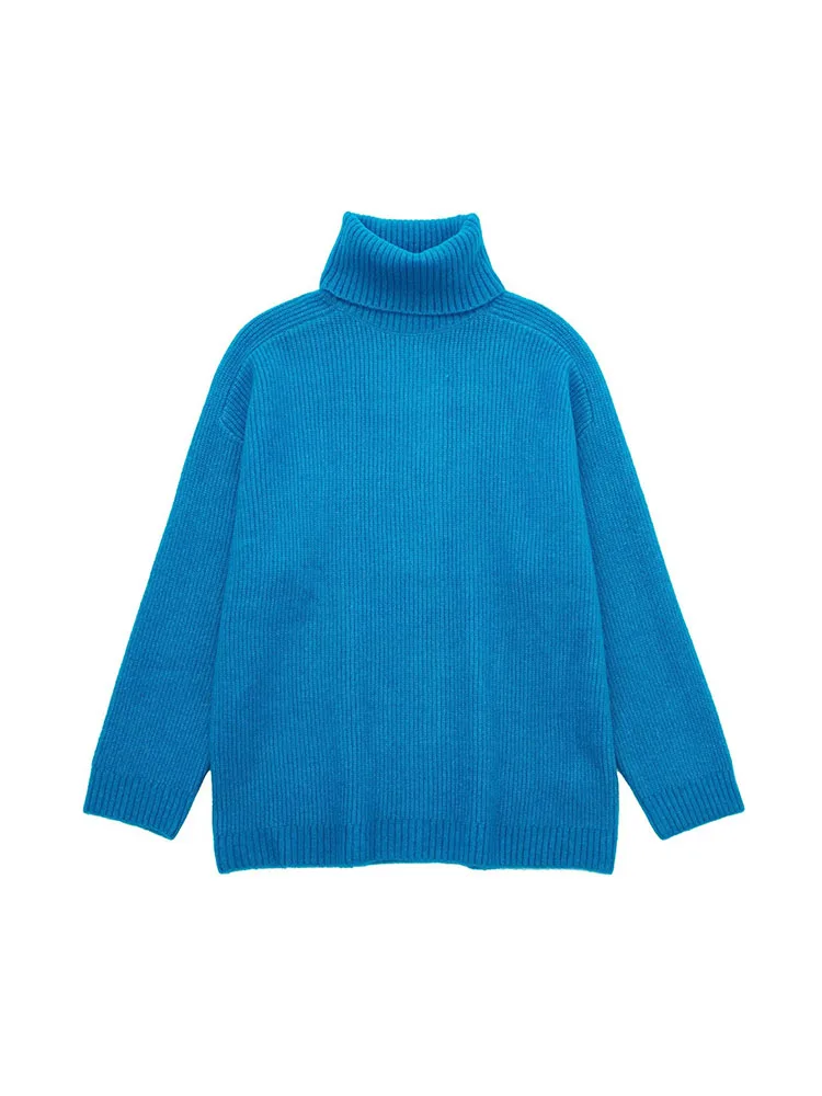 

Женский трикотажный свитер BM & MD & ZA, винтажный пуловер с длинным рукавом и мягкой текстурой, осень 5536106