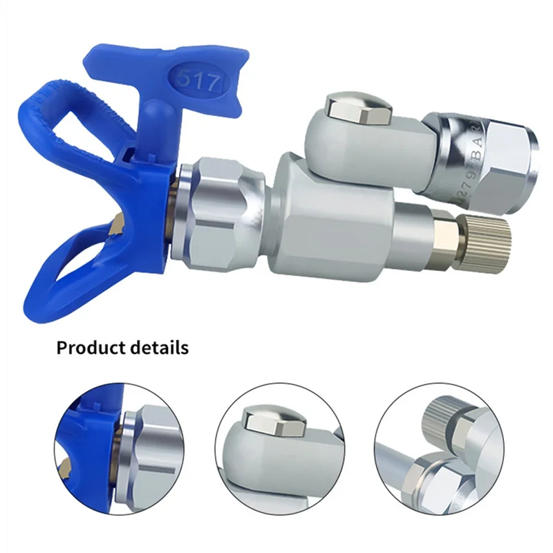 Sprayer Valve 287030 Airless Spray Extension Anti-Spitting Valve Shut-Off Value Swivel Joint for Spray(A)
Sprayer Valve 287030 Airless Spray Extension Anti-Spitting Valve Shut-Off Value Swivel Joint for Spray(A)
