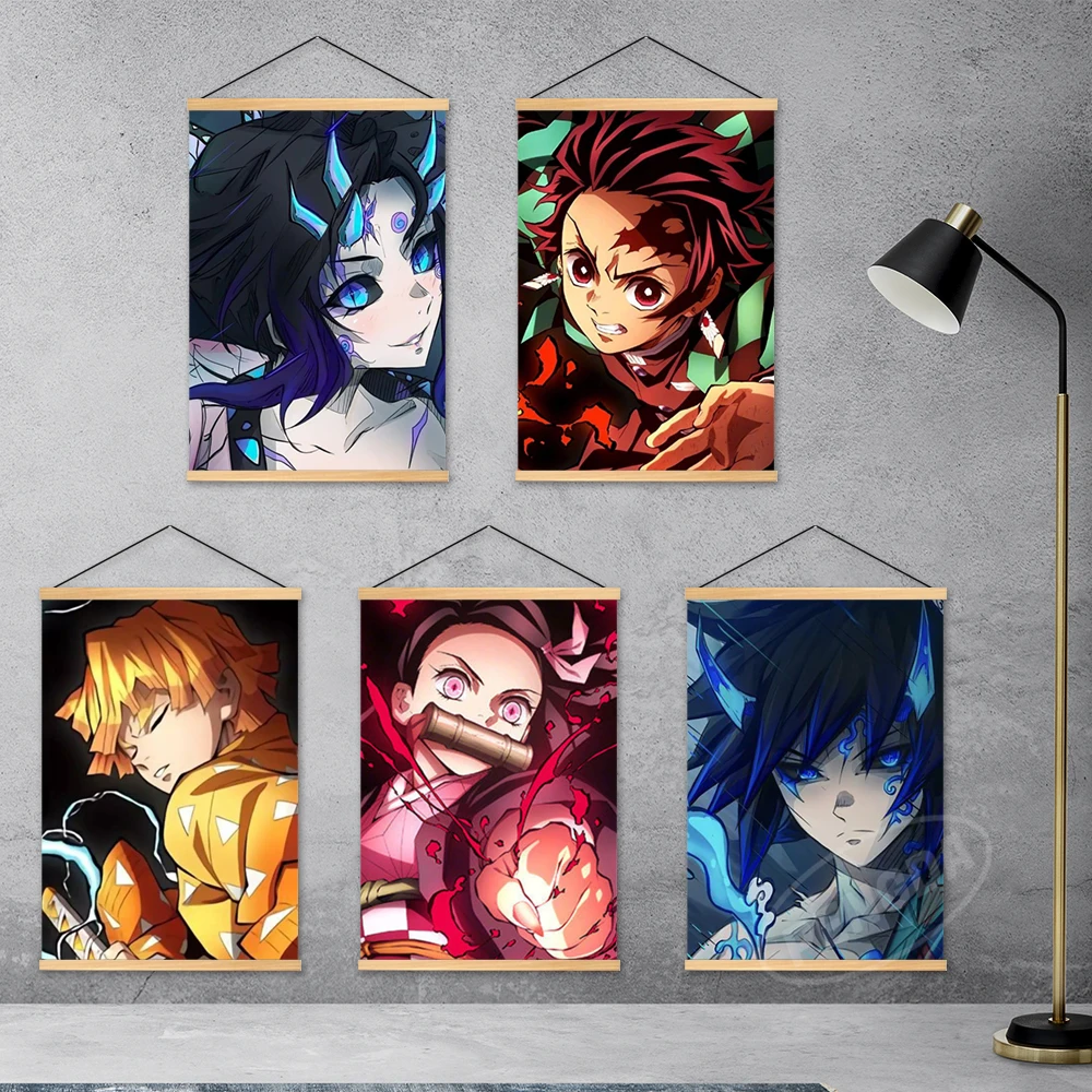 Canvas Prints Demon Slayer Wooden Hanging Anime Poster Wall Art Painting Kamado Nezuko Living Room Modular Pictures Home Decor
Canvas Prints Demon Slayer Wooden Hanging Anime Poster Wall Art Painting Kamado Nezuko Living Room Modular Pictures Home Decor