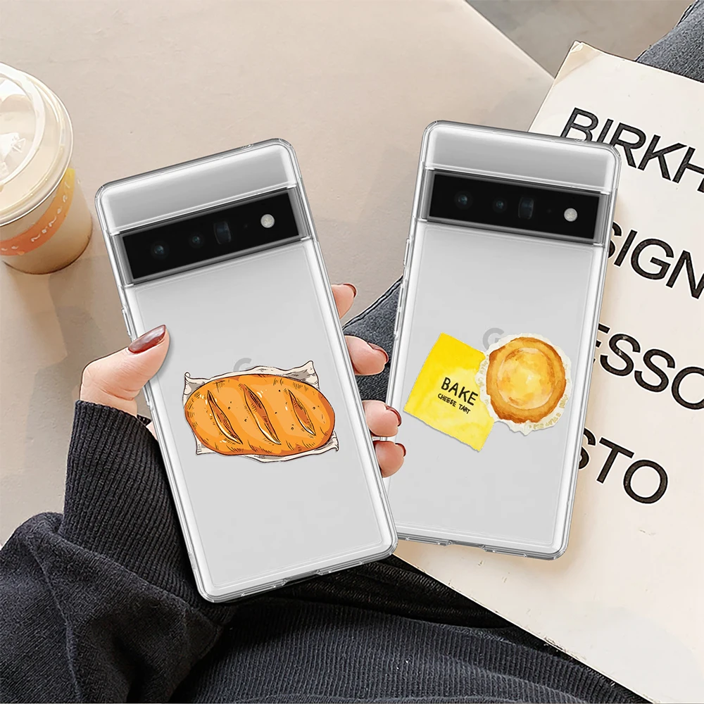 Bread and Egg Tarts Case for Google Pixel 7a 7Pro 7 6a 6 6Pro 5 5a 5G 4XL 4 2 3XL 2XL 3 3a 3aXL 4a Transparent Soft TPU Coque
Bread and Egg Tarts Case for Google Pixel 7a 7Pro 7 6a 6 6Pro 5 5a 5G 4XL 4 2 3XL 2XL 3 3a 3aXL 4a Transparent Soft TPU Coque