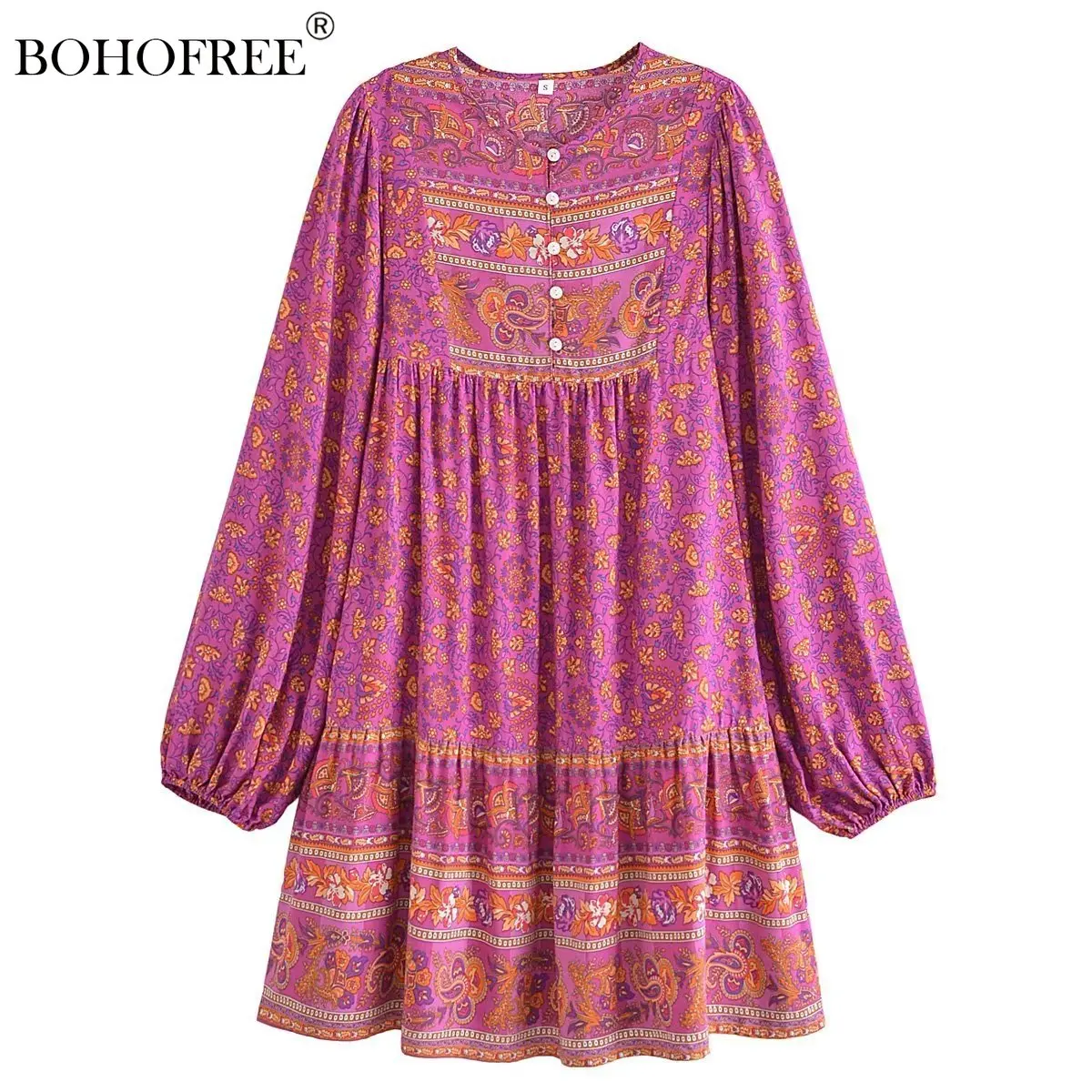 Boho Tunic Dress Long Sleeve Bohemian Style Rayon Cotton Vintage Vestidos Mujer Button Loose SDpring Summer Kaftan Blusas Women
Boho Tunic Dress Long Sleeve Bohemian Style Rayon Cotton Vintage Vestidos Mujer Button Loose SDpring Summer Kaftan Blusas Women