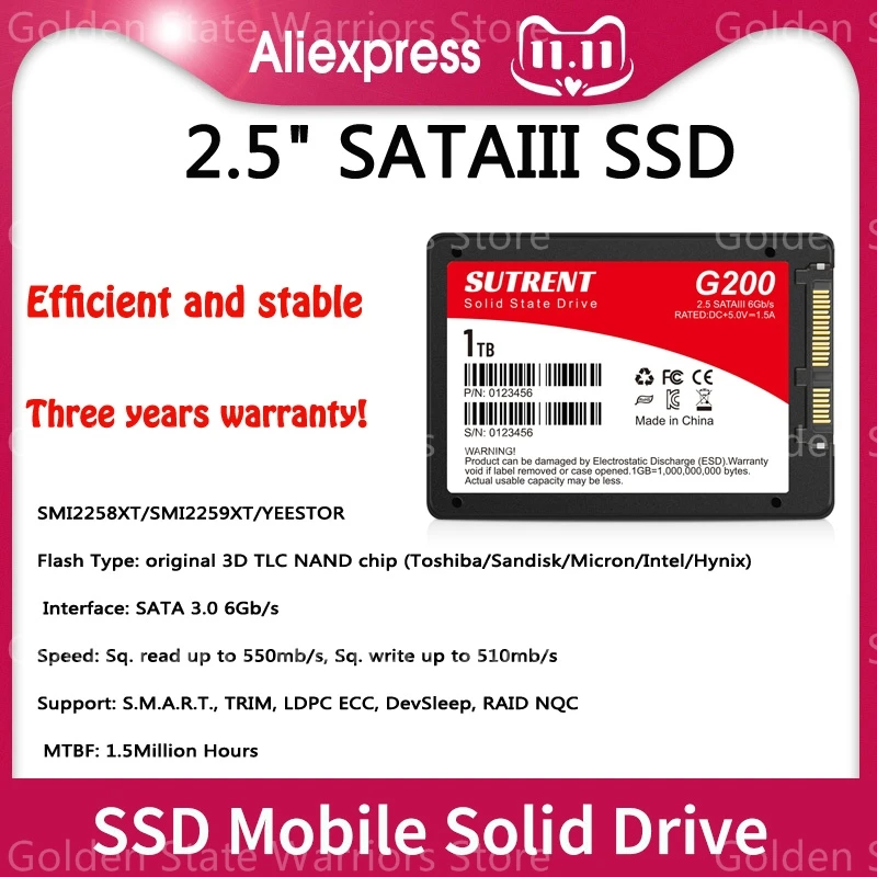 Жесткий диск SSD Sata3 ssd 120 ГБ 128 ГБ 240 ГБ 256 ГБ 480 ГБ 512 ГБ ТБ Внутренний твердотельный Накопитель Ssd для настольного ПК ноутбука 
Жесткий диск SSD Sata3 ssd 120 ГБ 128 ГБ 240 ГБ 256 ГБ 480 ГБ 512 ГБ ТБ Внутренний твердотельный Накопитель Ssd для настольного ПК ноутбука