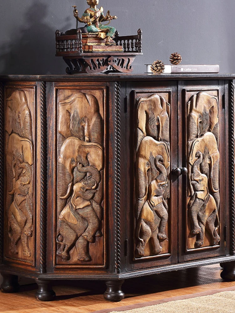 Высококачественный рельефный шкаф из тика со слоном, шкаф для крыльца в юго-восточном азиатском стиле, мебель из массива дерева, декоративн...
Высококачественный рельефный шкаф из тика со слоном, шкаф для крыльца в юго-восточном азиатском стиле, мебель из массива дерева, декоративн...