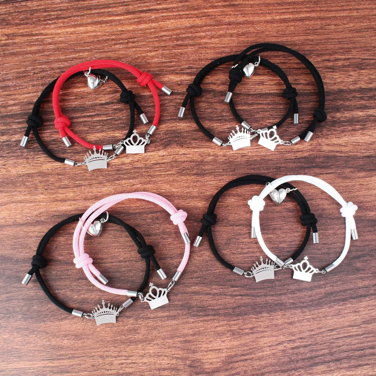 WANGAIYAO's new fashion all-match Milanese rope stainless steel crown couple bracelet personality pair of men's and women's hand
WANGAIYAO's new fashion all-match Milanese rope stainless steel crown couple bracelet personality pair of men's and women's hand