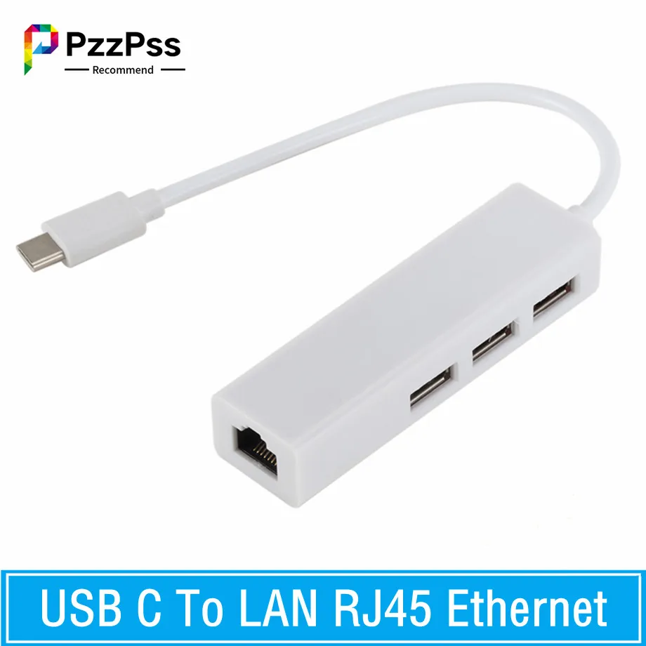 USB 3.1 HUB TYPE C to Ethernet Network LAN Adapter 100Mbps RJ45 USB-C With 3 Ports USB HUB Splitter For MacBook Pro Laptop
USB 3.1 HUB TYPE C to Ethernet Network LAN Adapter 100Mbps RJ45 USB-C With 3 Ports USB HUB Splitter For MacBook Pro Laptop