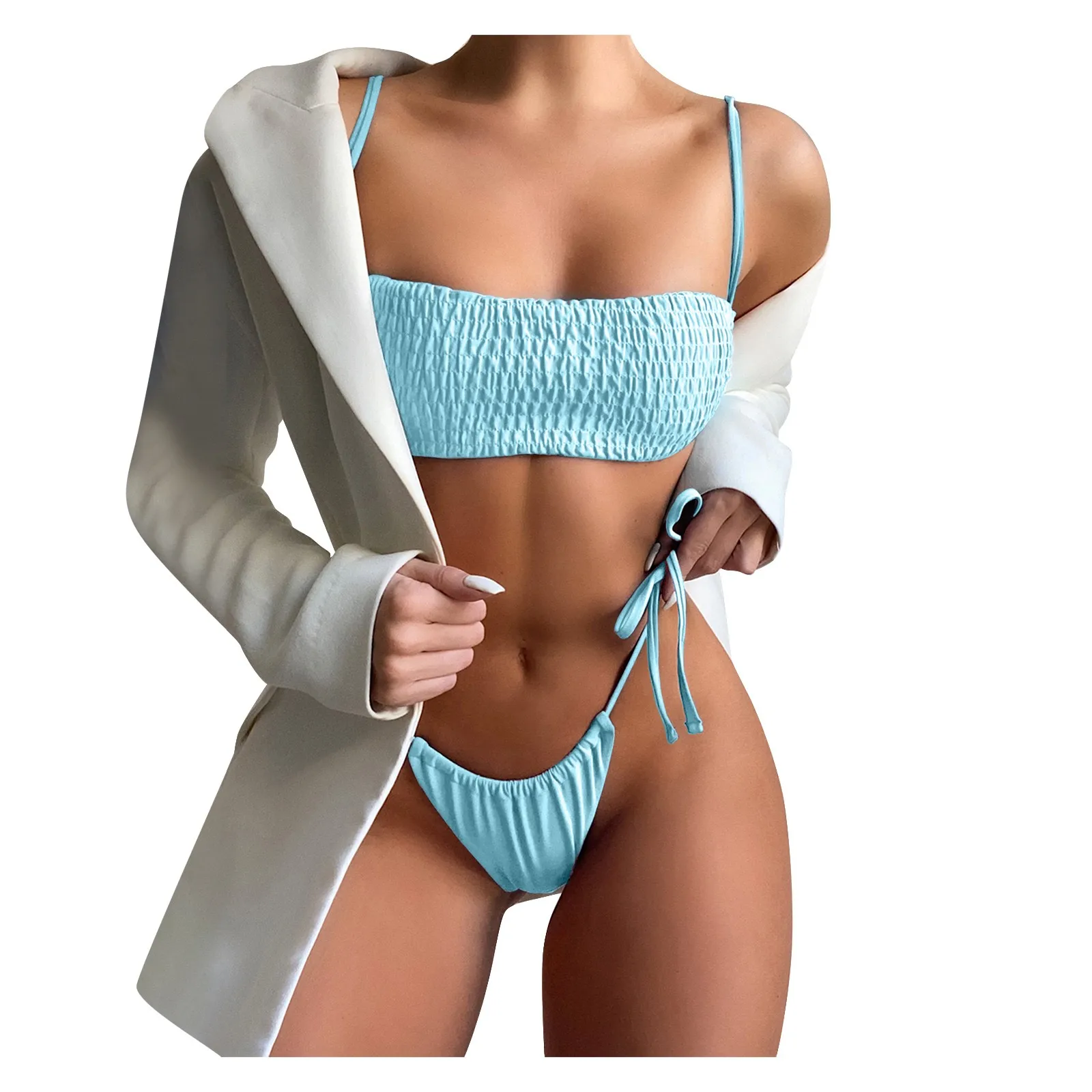 Set Top Swimsuit High Athletic Two Piece Bathing Crop Cut Padded Women Bikini Thong Suits Ribbed Swimwears Swimsuit bikini
Set Top Swimsuit High Athletic Two Piece Bathing Crop Cut Padded Women Bikini Thong Suits Ribbed Swimwears Swimsuit bikini