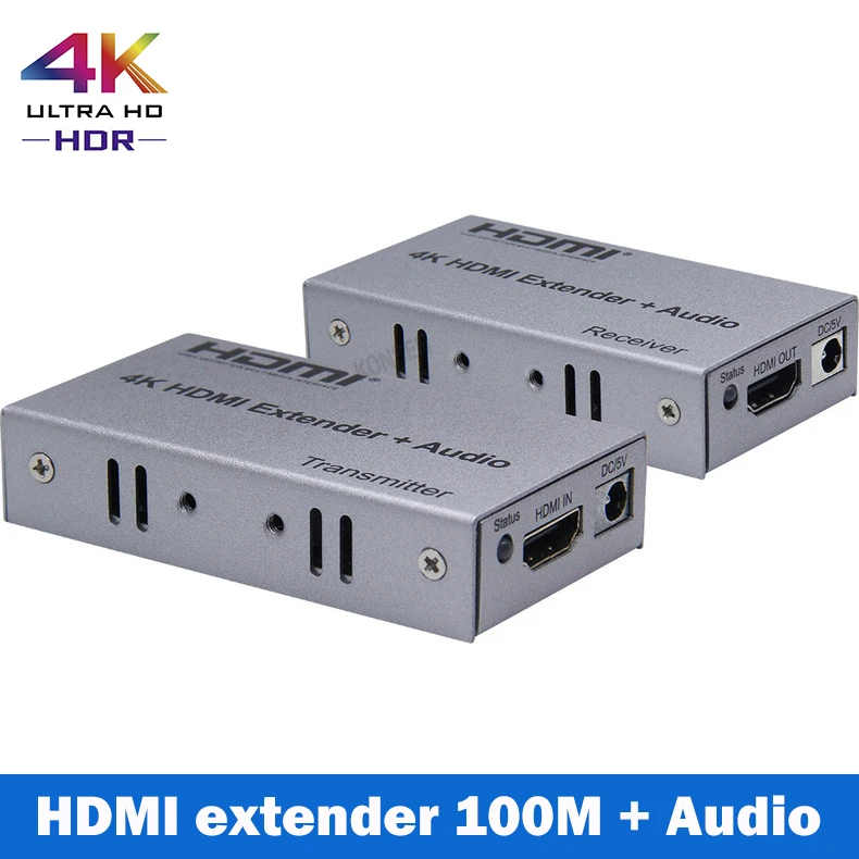 4K HDMI удлинитель 100 м с R/L аудио выходом HDMI к Rj45 удлинитель по Cat5e/6 Ethernet-кабелю HDMI видео аудио передатчик конвертер
4K HDMI удлинитель 100 м с R/L аудио выходом HDMI к Rj45 удлинитель по Cat5e/6 Ethernet-кабелю HDMI видео аудио передатчик конвертер