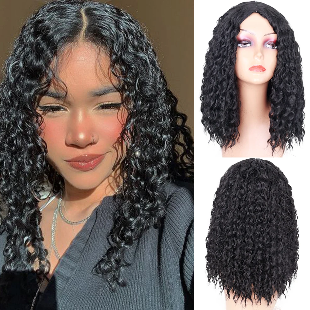 Short Bob Middle Part Synthetic Afro Kinky Curly Wigs for Black Women Cosplay Party Shoulder Length Synthetic wig
Short Bob Middle Part Synthetic Afro Kinky Curly Wigs for Black Women Cosplay Party Shoulder Length Synthetic wig