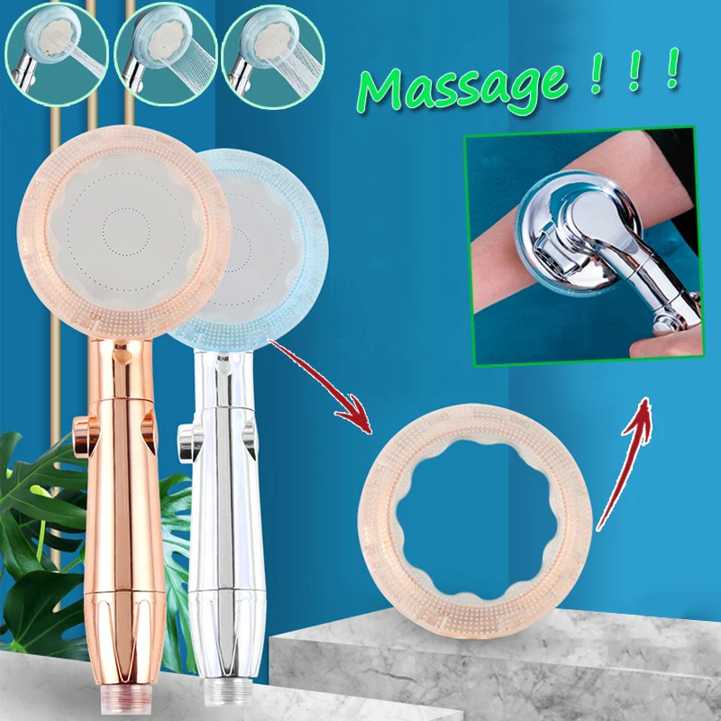 Bathroom High Pressure Switch on/off Button 3-Function Shower Head Magic Massage Skin Clean Water Saving Spray Nozzle
Bathroom High Pressure Switch on/off Button 3-Function Shower Head Magic Massage Skin Clean Water Saving Spray Nozzle
