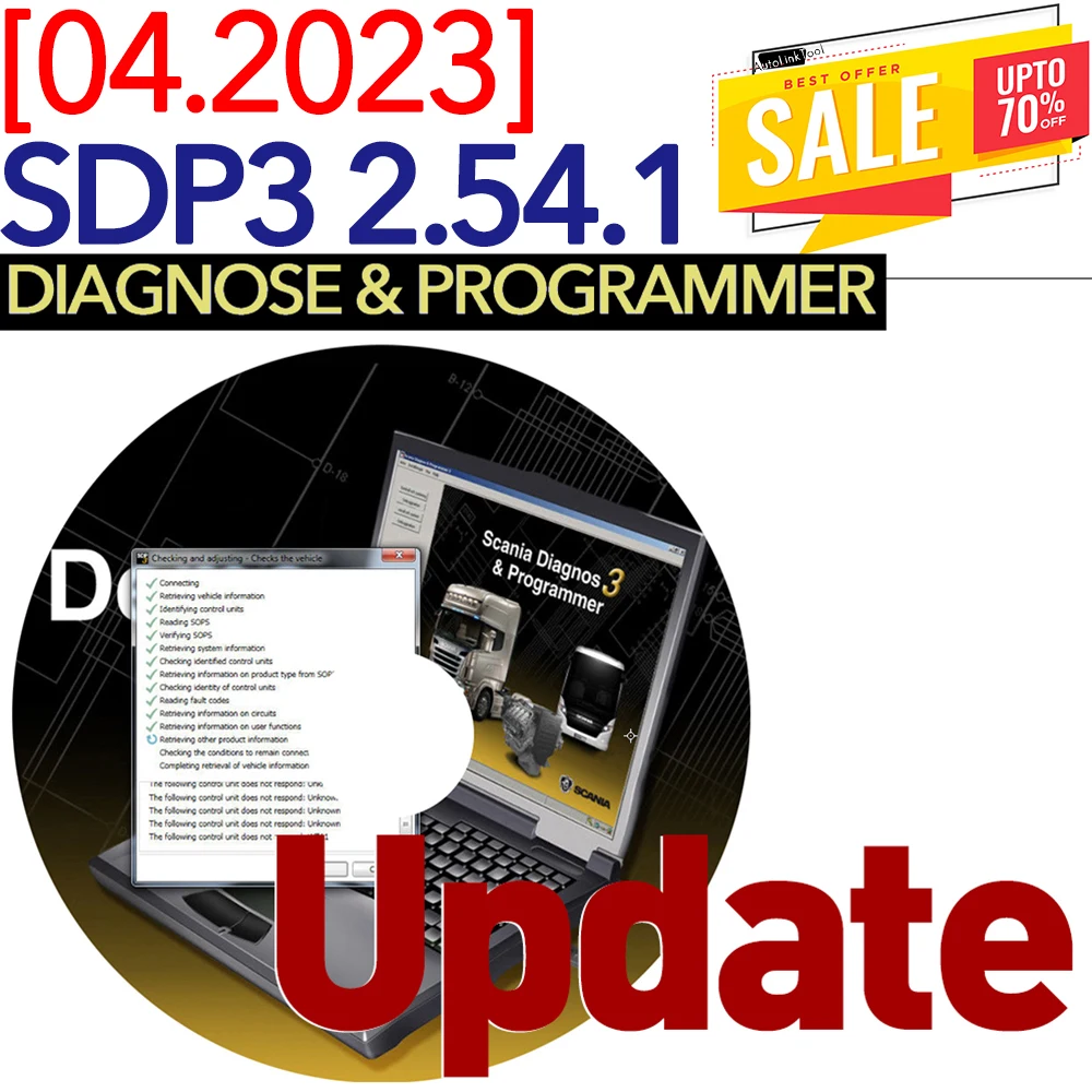 

VCi3 VCI-3 SDP3 sdp3 2.54.1 Diagnose & Programmer for SCAN1A VCI2/VCI3 ALL Control Units Multi-Languages Online Update To Date
