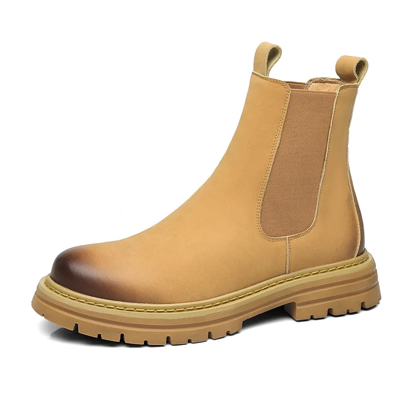 Chelsea Boots Men Autumn Winter New Design Fashion Casual Shoes for Men Korean Style Solid Color Boots Male
Chelsea Boots Men Autumn Winter New Design Fashion Casual Shoes for Men Korean Style Solid Color Boots Male