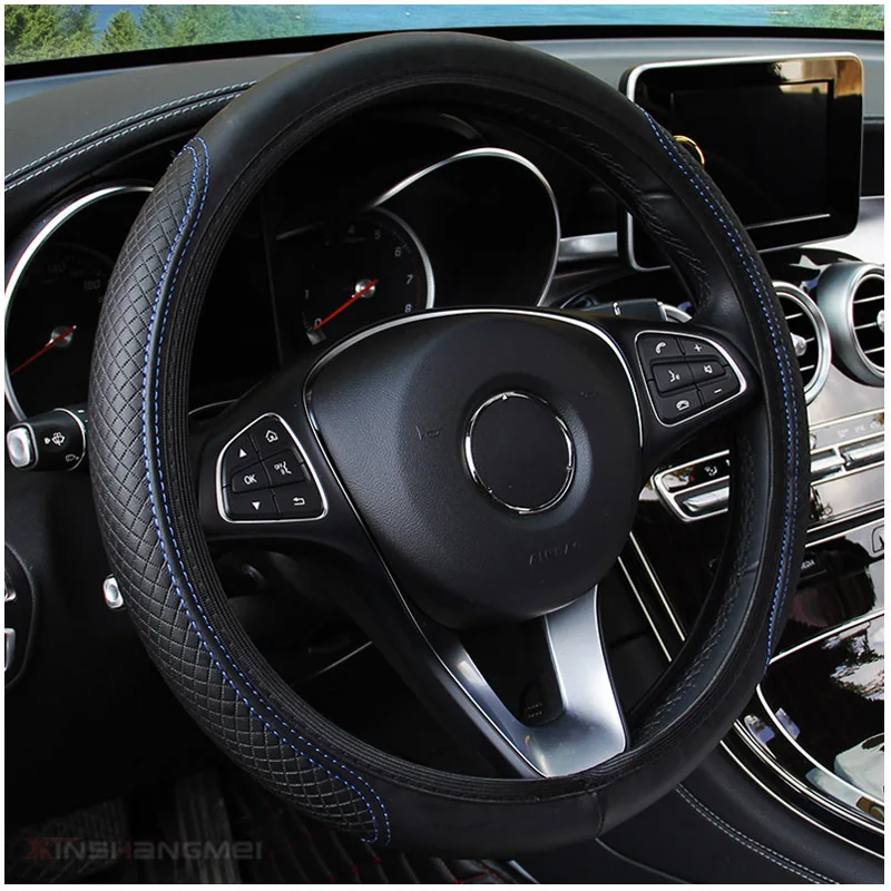 Universal Auto Steering Wheel Cover Leather For VW Volkswagen Golf 4 5 6 7 GTI Polo Car Accessories Interior Steering-Wheel Case
Universal Auto Steering Wheel Cover Leather For VW Volkswagen Golf 4 5 6 7 GTI Polo Car Accessories Interior Steering-Wheel Case