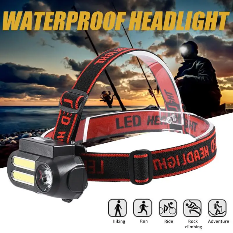 XPE+2* COB LED Headlamp Work Light Waterproof Headlight Use 18650 Battery USB Charging Portable Mini flashlight Camping Torch
XPE+2* COB LED Headlamp Work Light Waterproof Headlight Use 18650 Battery USB Charging Portable Mini flashlight Camping Torch