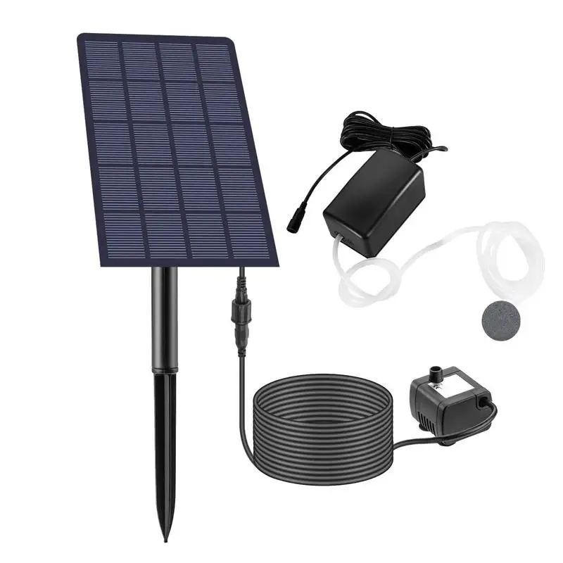 Solar Oxygen Pump Oxygenator 2.5W Solar Oxygen Air Fountain Pump With Air Bubble Stones Air Bubble For Fish Tank 3 Mode&No Noise
Solar Oxygen Pump Oxygenator 2.5W Solar Oxygen Air Fountain Pump With Air Bubble Stones Air Bubble For Fish Tank 3 Mode&No Noise