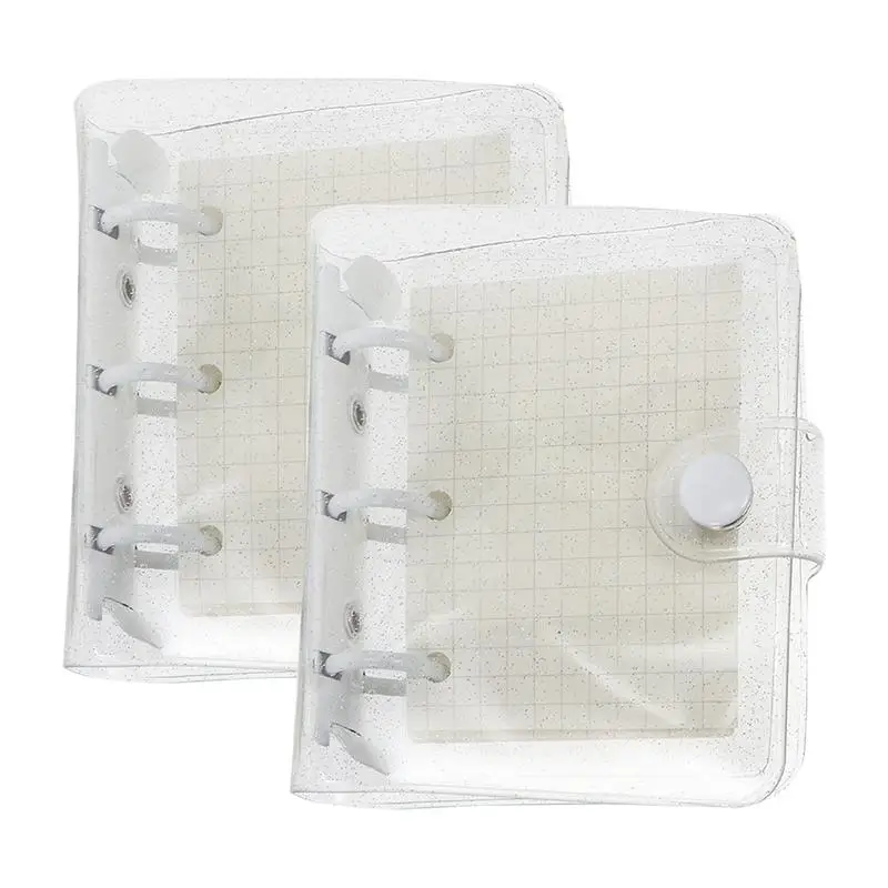 2pcs Creative Cute Transparent 3 ring Mini Loose-leaf Hand Book Student Portable Notebook ring binder Kawaii School Supplies
2pcs Creative Cute Transparent 3 ring Mini Loose-leaf Hand Book Student Portable Notebook ring binder Kawaii School Supplies