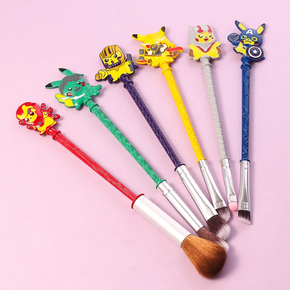 6Pcs Game Anime Pokemon Makeup Brushes Set Pikachu Blush Eye Shadow Fiber Soft Brush Woman Makeup Tools Practical Gifts for Girl
6Pcs Game Anime Pokemon Makeup Brushes Set Pikachu Blush Eye Shadow Fiber Soft Brush Woman Makeup Tools Practical Gifts for Girl