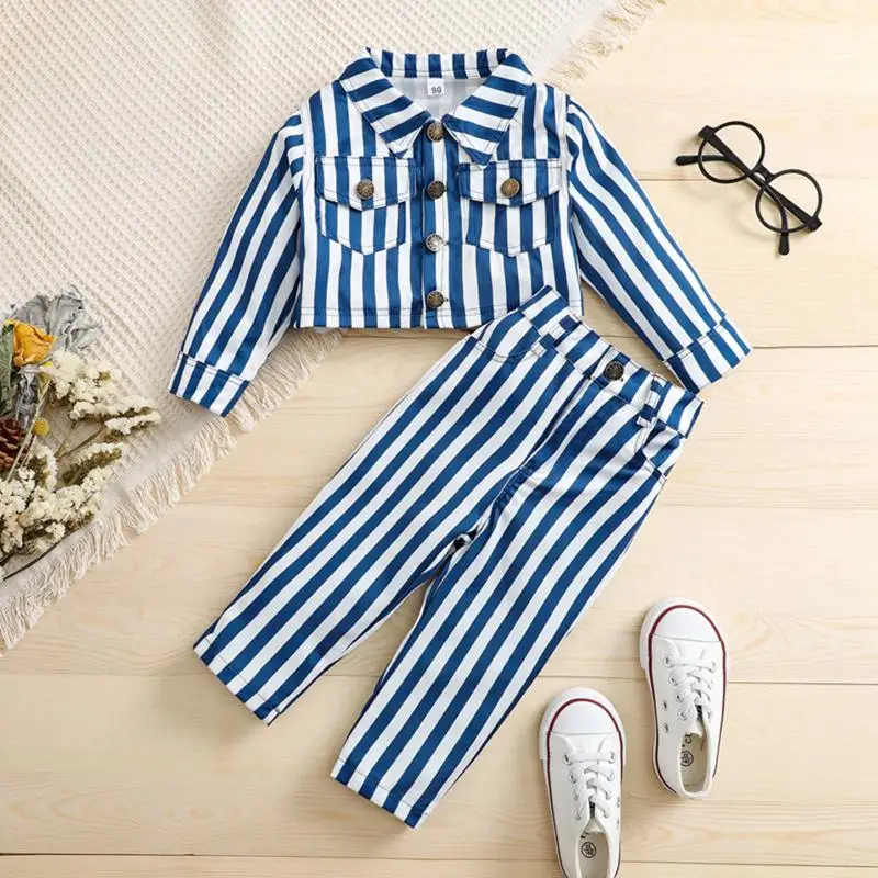 Girls Clothing Sets Autumn Spring Toddler Girls Clothes Kids Stripe Long Sleeve Shirt Top Long Pants Children Clothing 1-5Y
Girls Clothing Sets Autumn Spring Toddler Girls Clothes Kids Stripe Long Sleeve Shirt Top Long Pants Children Clothing 1-5Y