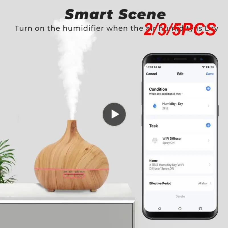 2/3/5PCS Smart Life Built In Led Lights Air Humidifier 400ml Wifi Dual Mode Eu Us Uk Oil Air Freshener Diffuser
2/3/5PCS Smart Life Built In Led Lights Air Humidifier 400ml Wifi Dual Mode Eu Us Uk Oil Air Freshener Diffuser