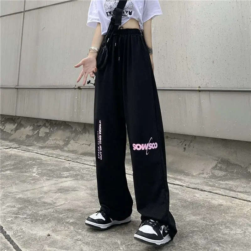 Letter Women Pants Wide Leg Ankle Length Oversize Pants Y2K Grunge Streetwear Woman Trousers High Waist Korean Style Pantalones
Letter Women Pants Wide Leg Ankle Length Oversize Pants Y2K Grunge Streetwear Woman Trousers High Waist Korean Style Pantalones