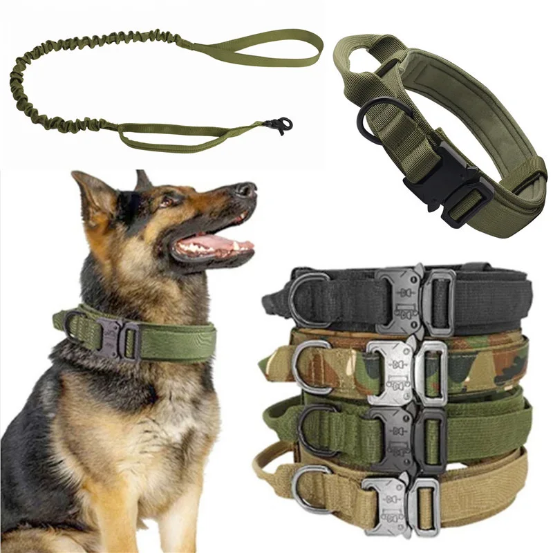 Durable Tactical Dog Collar Leash Set Adjustable Military Pet Collar Perro Medium Large Dog German Shepherd Training Accessories
Durable Tactical Dog Collar Leash Set Adjustable Military Pet Collar Perro Medium Large Dog German Shepherd Training Accessories