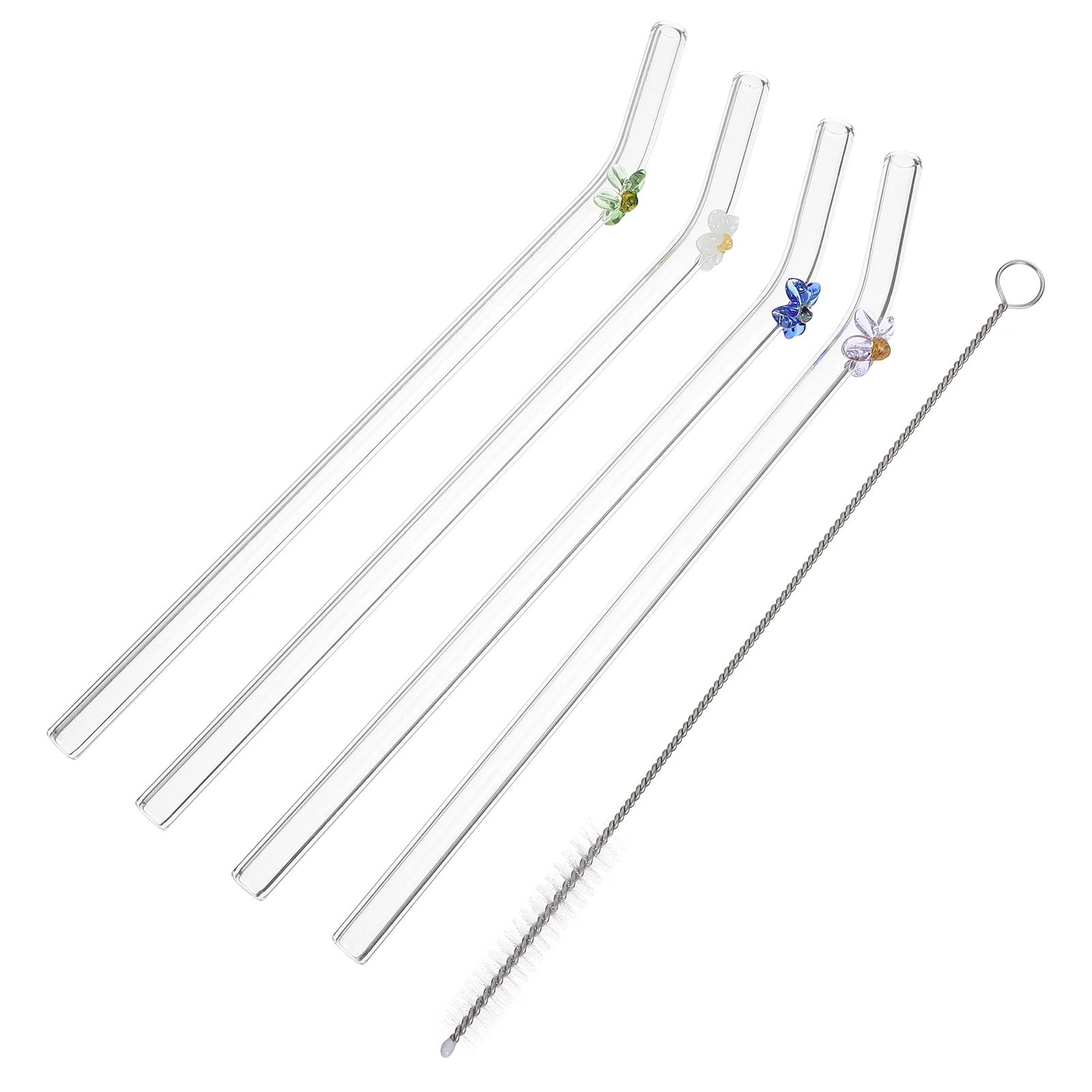 1 Set of Glass Drinking Straws Small Flower Design Glass Straws Decorative Beverage Straws
1 Set of Glass Drinking Straws Small Flower Design Glass Straws Decorative Beverage Straws