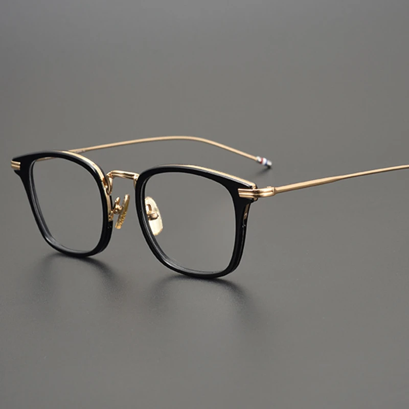 High Quality Alloy Acetate Classic Square Glasses Frame Men Optical Prescription Eyeglasses Women Thom Luxury Brand Spectacles
High Quality Alloy Acetate Classic Square Glasses Frame Men Optical Prescription Eyeglasses Women Thom Luxury Brand Spectacles